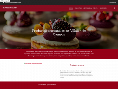 www.pasteleriamartinvillalon.es snapshot