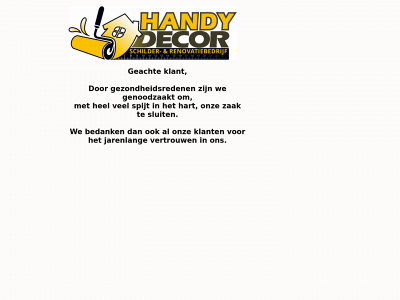 handydecor.be snapshot
