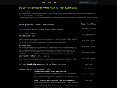 romsbase.com snapshot