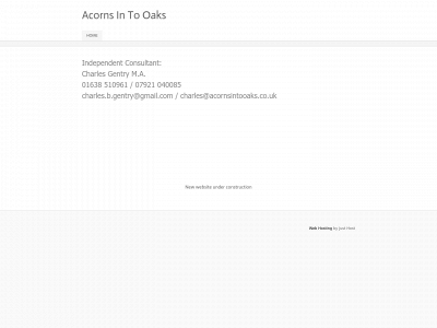 acornsintooaks.co.uk snapshot