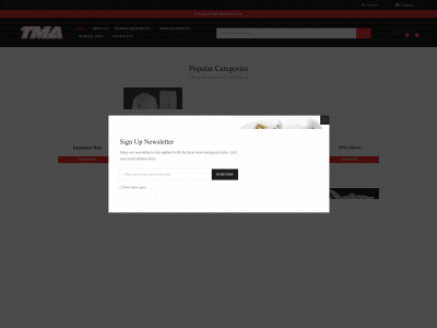 tmafightgear.com snapshot