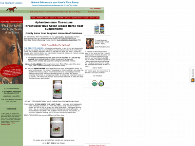 www.theperfecthorse.net snapshot