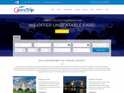 aeratrip.com snapshot