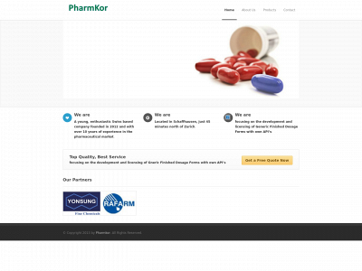 pharmkor.com snapshot