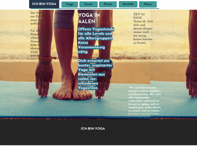 ich-bin-yoga.de snapshot