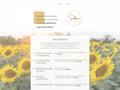 socialsunflower.be snapshot