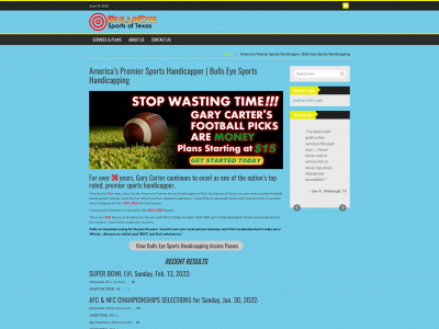 bullseyesports.com snapshot