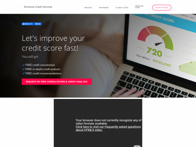 exclusivecreditservices.com snapshot