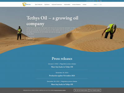 tethysoil.com snapshot