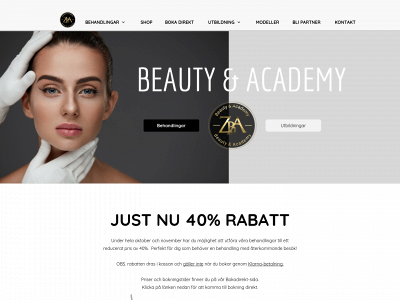 zbabeautyacademy.se snapshot