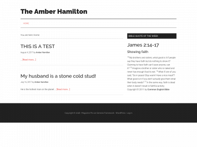 theamberhamilton.com snapshot