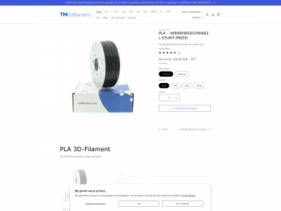 tm3dfilament.de snapshot