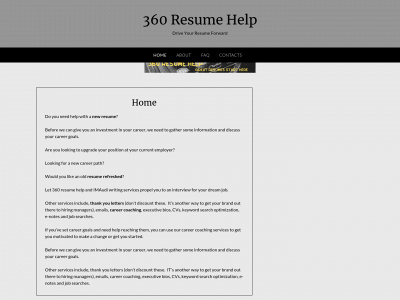 360resumehelp.com snapshot