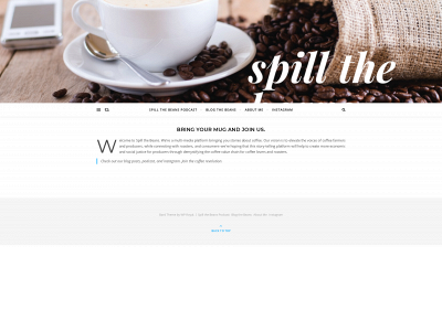spillthecoffeebeans.com snapshot