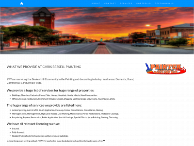 chrisbessellpainting.com snapshot