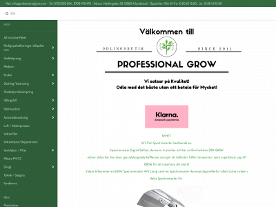 professionalgrow.se snapshot
