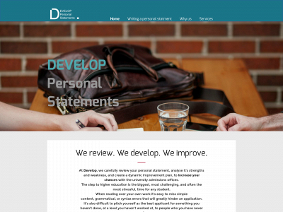 developpersonalstatements.com snapshot