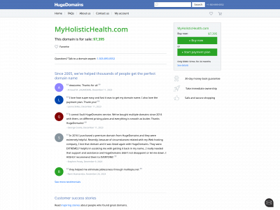 myholistichealth.com snapshot