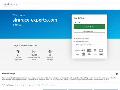 simrace-experts.com snapshot