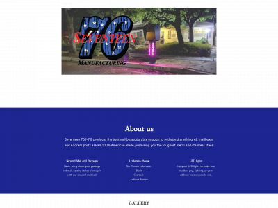 www.seventeen76mfg.com snapshot