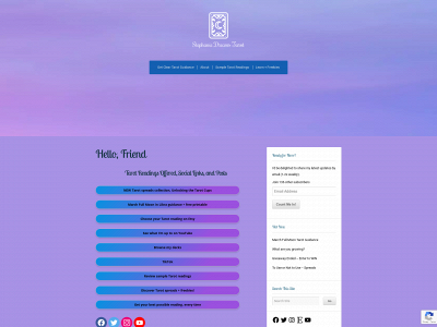 stephaniedreamstarot.com snapshot