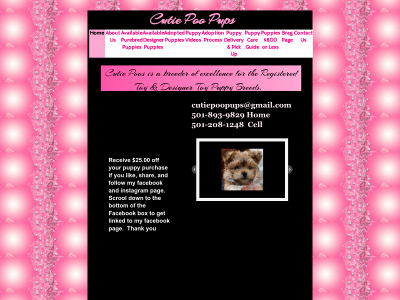 cutiepoopups.com snapshot