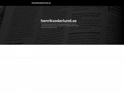 henriksoderlund.se snapshot