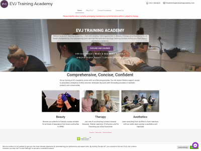 evjtrainingacademy.co.uk snapshot