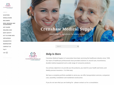 www.crenshawmedicalsupply.com snapshot