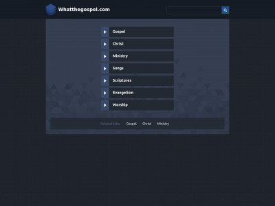 whatthegospel.com snapshot