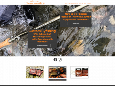 customflyfishing.no snapshot