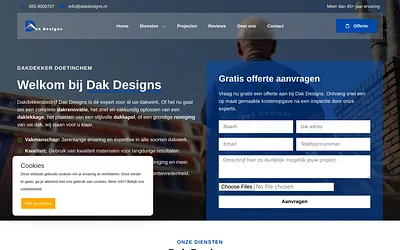 dakdesigns.nl snapshot