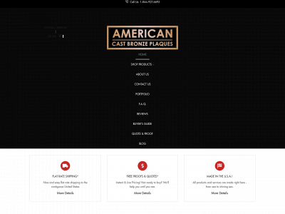 americancastbronzeplaques.com snapshot