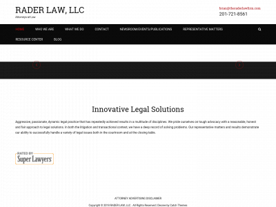 theraderlawfirm.com snapshot