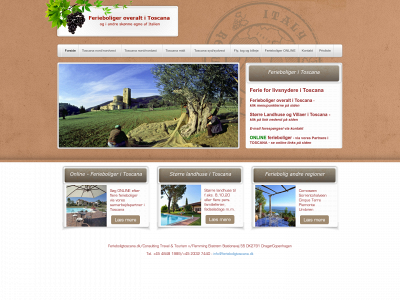 ferieboligtoscana.dk snapshot