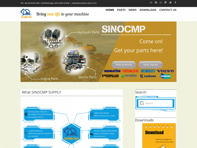 excavator-parts.com snapshot