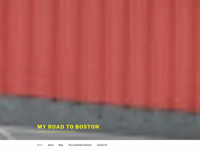 myroadtoboston.com snapshot