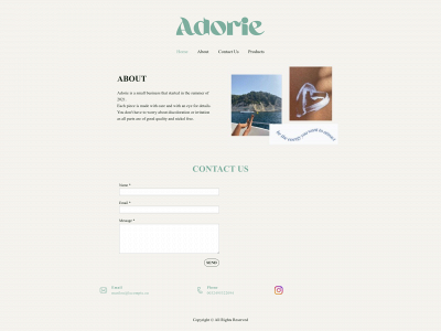 adorie.be snapshot