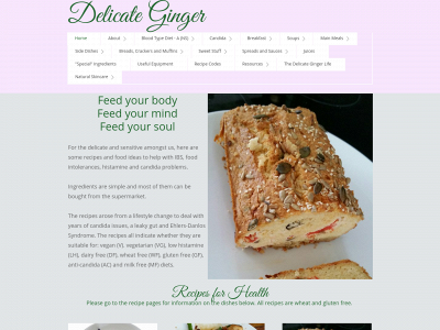 delicateginger.com snapshot