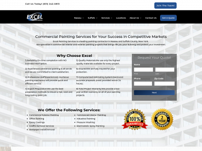 excelpaintingservices.com snapshot