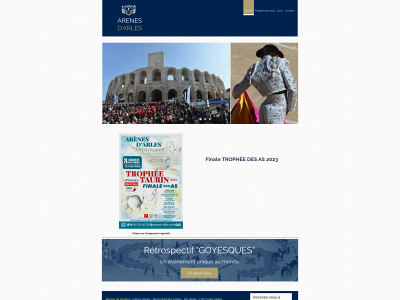 arenes-arles.com snapshot