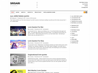 srisari.com snapshot