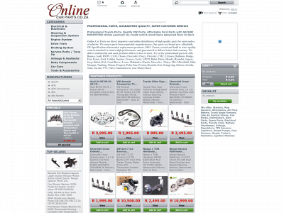 www.onlinecarparts.co.za snapshot