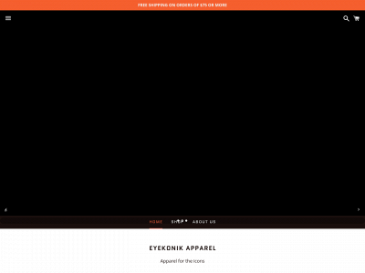 eyekonikapparel.com snapshot