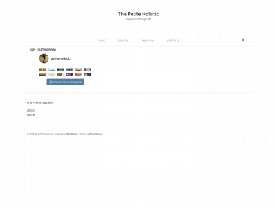 thepetiteholistic.com snapshot