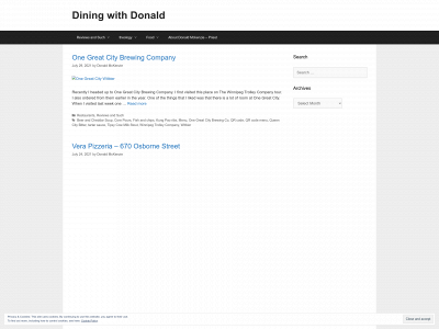 diningwithdonald.com snapshot