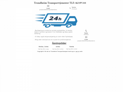 trondheimtransporttjenester.no snapshot