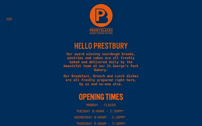 pennyblackbakery.com snapshot