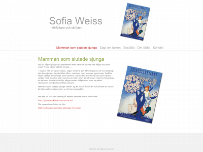 sofiaweiss.se snapshot