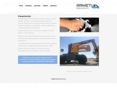 armetsoluciones.com snapshot